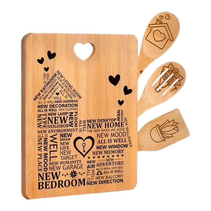 Bamboos Specting Board с подарком в форме сердца для матерей.