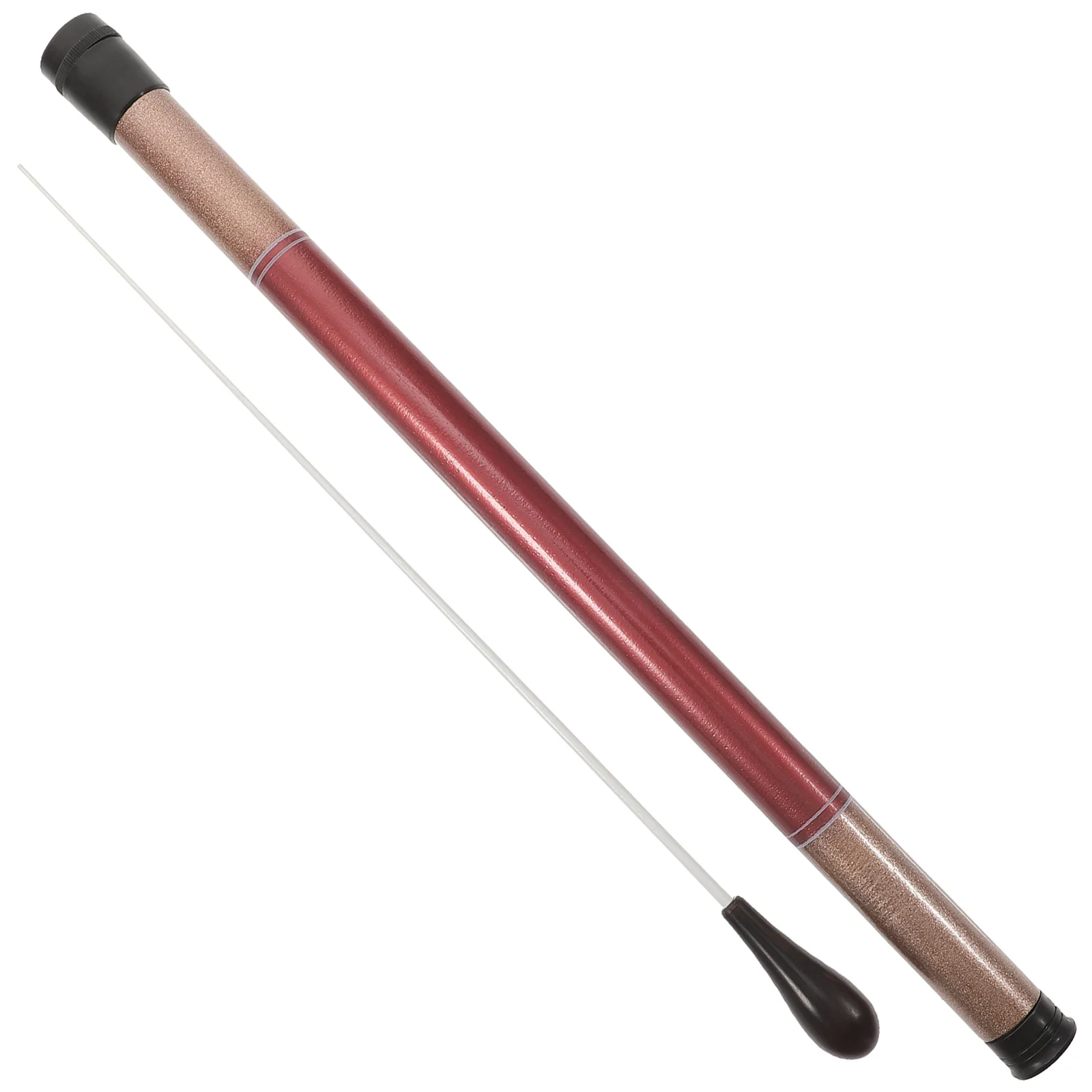 

2pcs Wooden Orchestra Baton Lightweight Durable Music Conductor Baton With Imitation Handle Gift For Teachers Students Directors