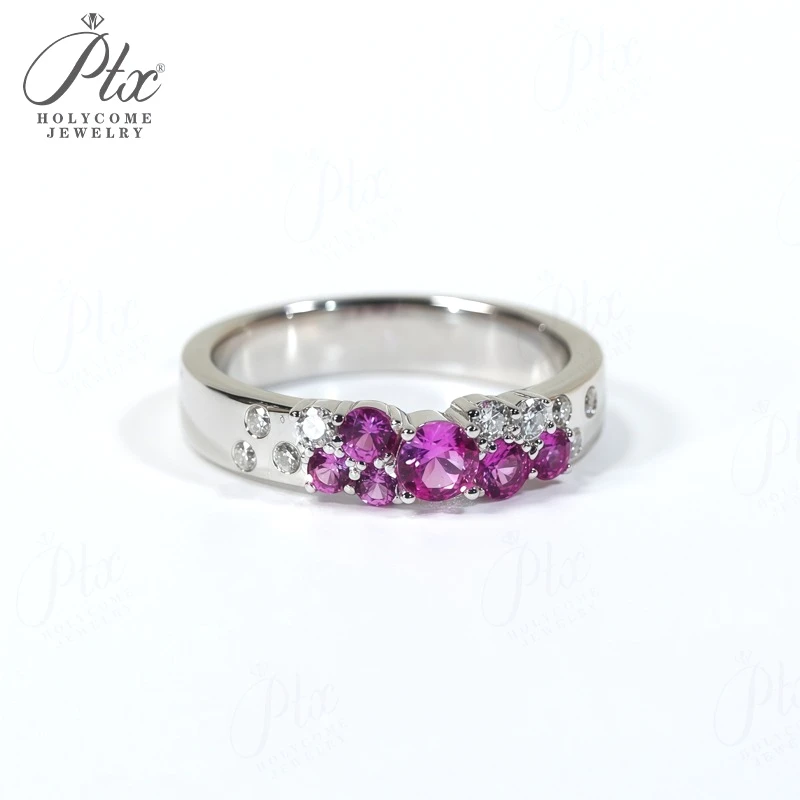 

Кольцо в форме бутона цветка с розовым сапфиром, обручальное кольцо из стерлингового серебра 925 пробы 10K 14K ​ украшения для женщин Sweet Style Romantic Party