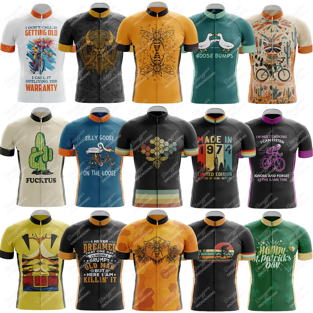 17 New Styles Summer V20 Cycling Jersey For Men Short Sleeve Reflective MTB Maillot Downhill Pro Team Mountain Bicycle Clothing