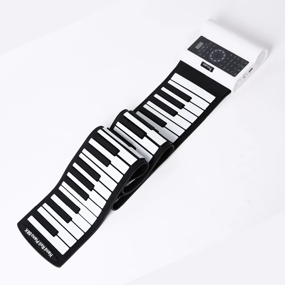 Portable And Durable Silicon Material 61 Keyboard Roll Up Piano For Kids And Teaching Playing With Three Colors