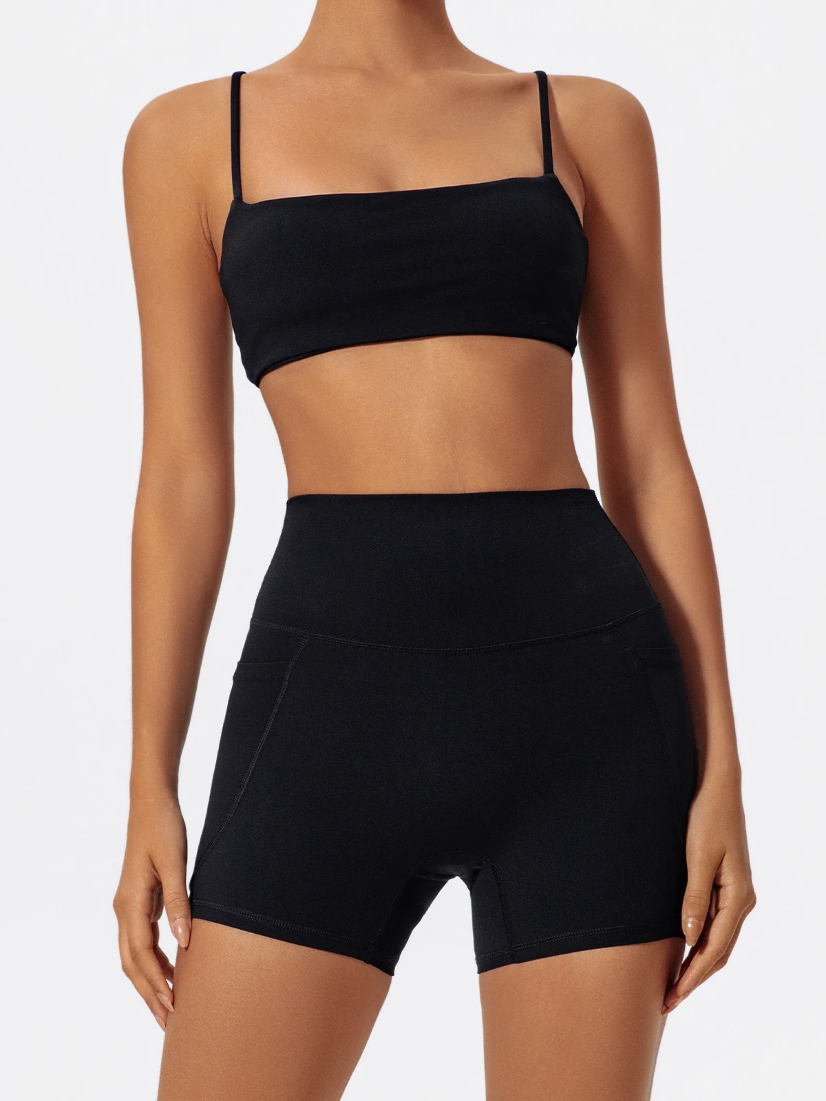 Hearuisavy Taschen Workout Gym Legging Frauen Radfahren Shorts Quick-Dry Yoga Kleidung Atmungsaktiv Hohe Taille Sport Shorts Weibliche – Detail 31