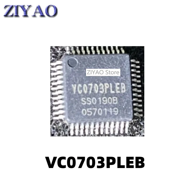 Circuito integrado de chip único IC, chip de microcontrolador, VC0703, VC0703PLEB, QFP48, 5pcs