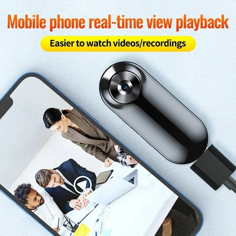 4GB-256GB Mini Voice Recorder Camera Audio and Video Recorders with Microphone HD Noise Reduction Business Meeting Recording