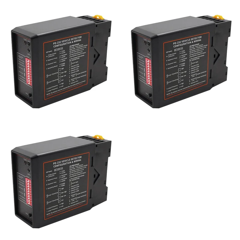 【FEEL THE DIFFERENCE 】3X Smart Parking Double Channel Vehicle Exit Car Loop Detector PD232 Loop Detector