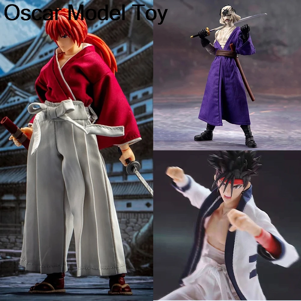 In Stock Dasin Model Rurouni Kenshin HIMURA KENSHIN Model Kenshin/Shishio Makoto/Sagara Sanosuke Action Figure Anime Model Toy