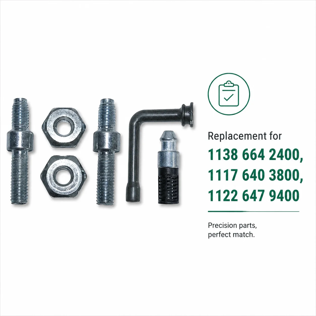Oil Filter Fuel Line Hose Bar Stud Nut Kit For Stihl 066 MS660 MS650 Chainsaw Replaces 1138 664 2400 1117 640 3800 1122 647 9400