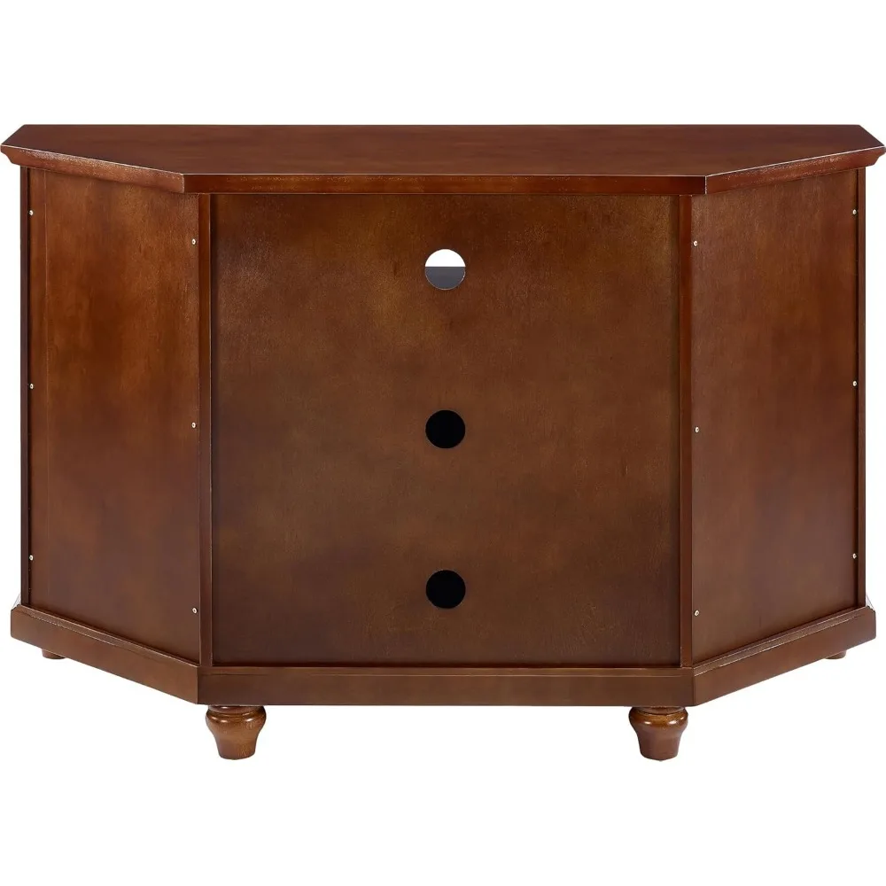 Cambridge 48-inch Corner TV Stand - Vintage Mahogany