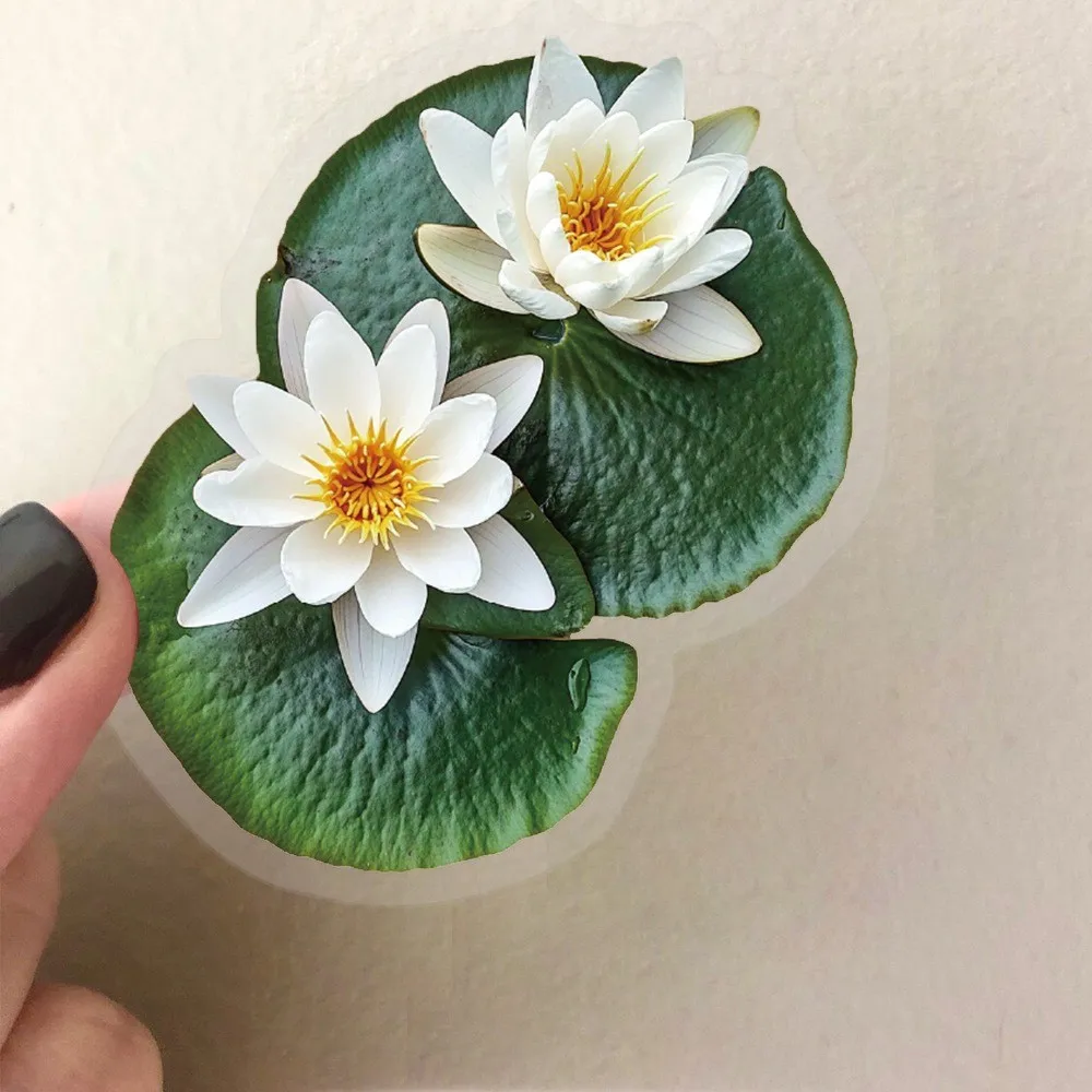 50 SZTUK Przezroczystych Naklejek w Stylu INS z Liśćmi - Wodoodporne PET do Scrapbookingu, Dekoracji Gitary i Notatnika RecordingYourLife Store