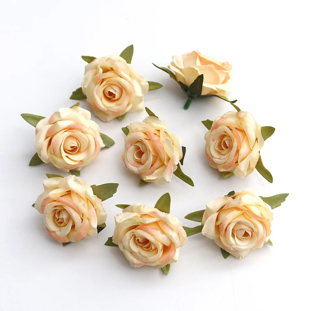 5/10 Stück 5cm Rosen-Seidenblumenköpfe für Party, Heimdekoration, Garten, Simulationsblumen-Zubehör, Geschenk, Hochzeitsdekoration – Detail 9