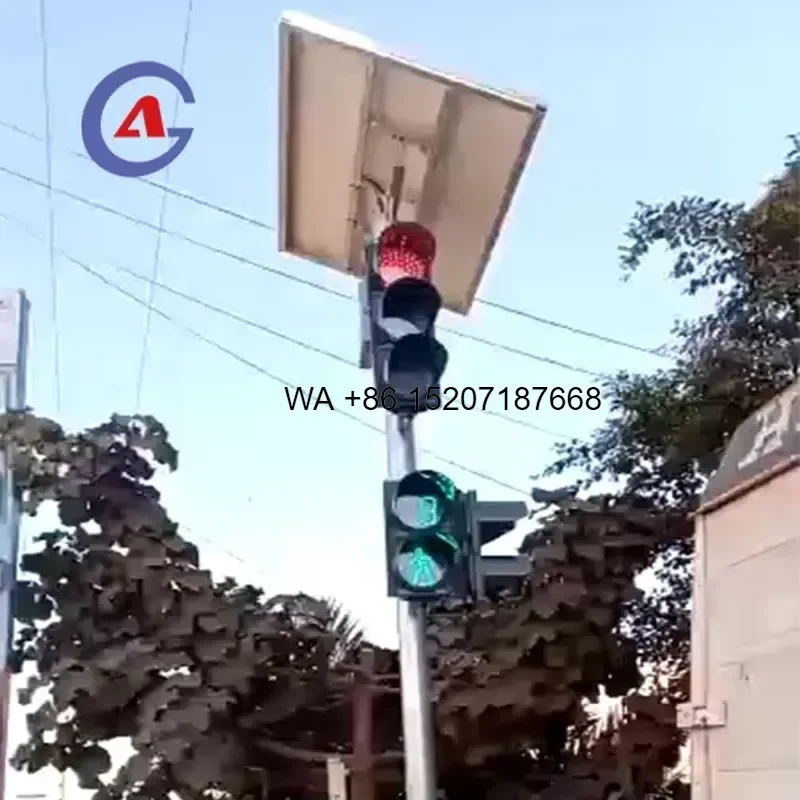 Wmwmnu for IP65 Wireless LED Solar Powered Traffic Signal Light System Without Power Failure for Traffic Project Supplier