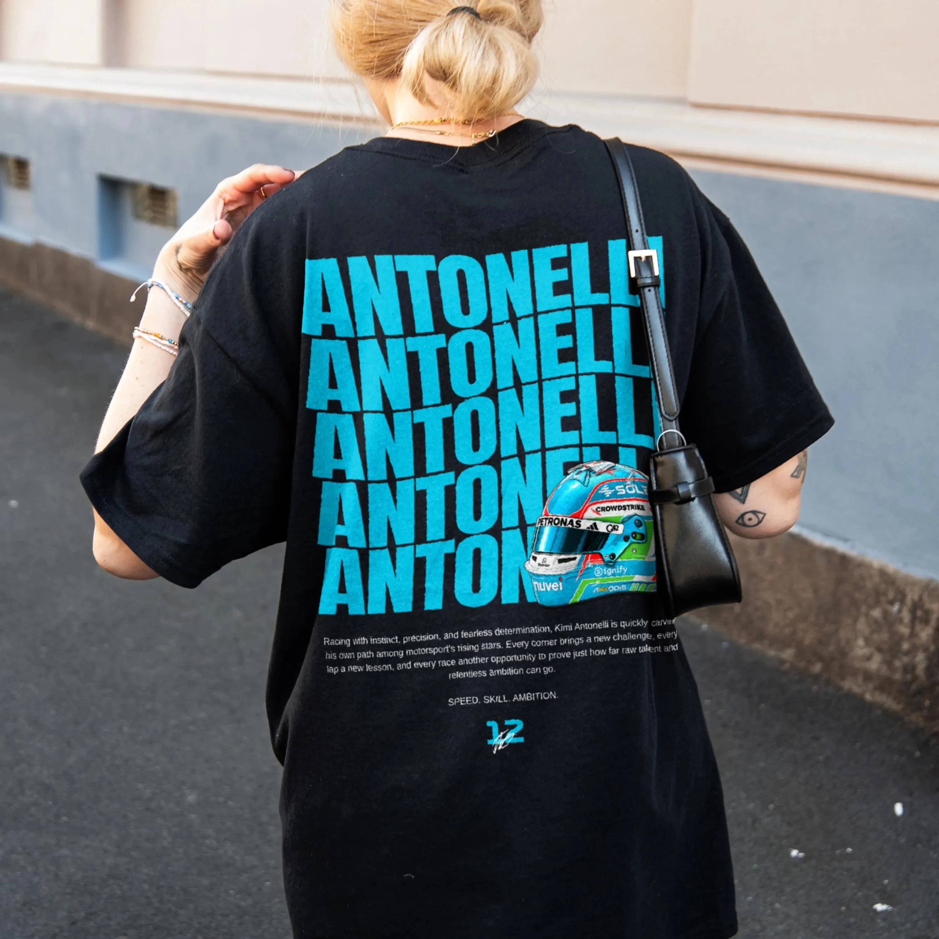 2026 Kimi Antonelli F1 Retro Pure Cotton T-shirt: Racing Driver Vintage Style Fan Gift Champion Surrounding Comfortable Quality