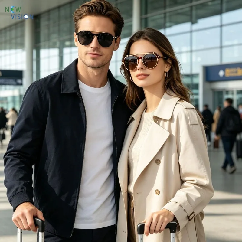 Japan Handmade Clip on Glasses for Men Women Retro Acetate Pure Titanium Myopia Prescription Eyewear Detachable Sunglasses