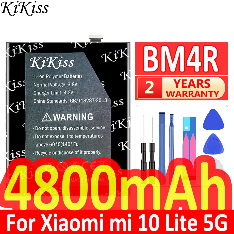 4800mAh Mobile Phone Battery Reliable Power For Xiaomi MI 10 Lite 5G Zoom 10 Youth Edition 5G BM4R