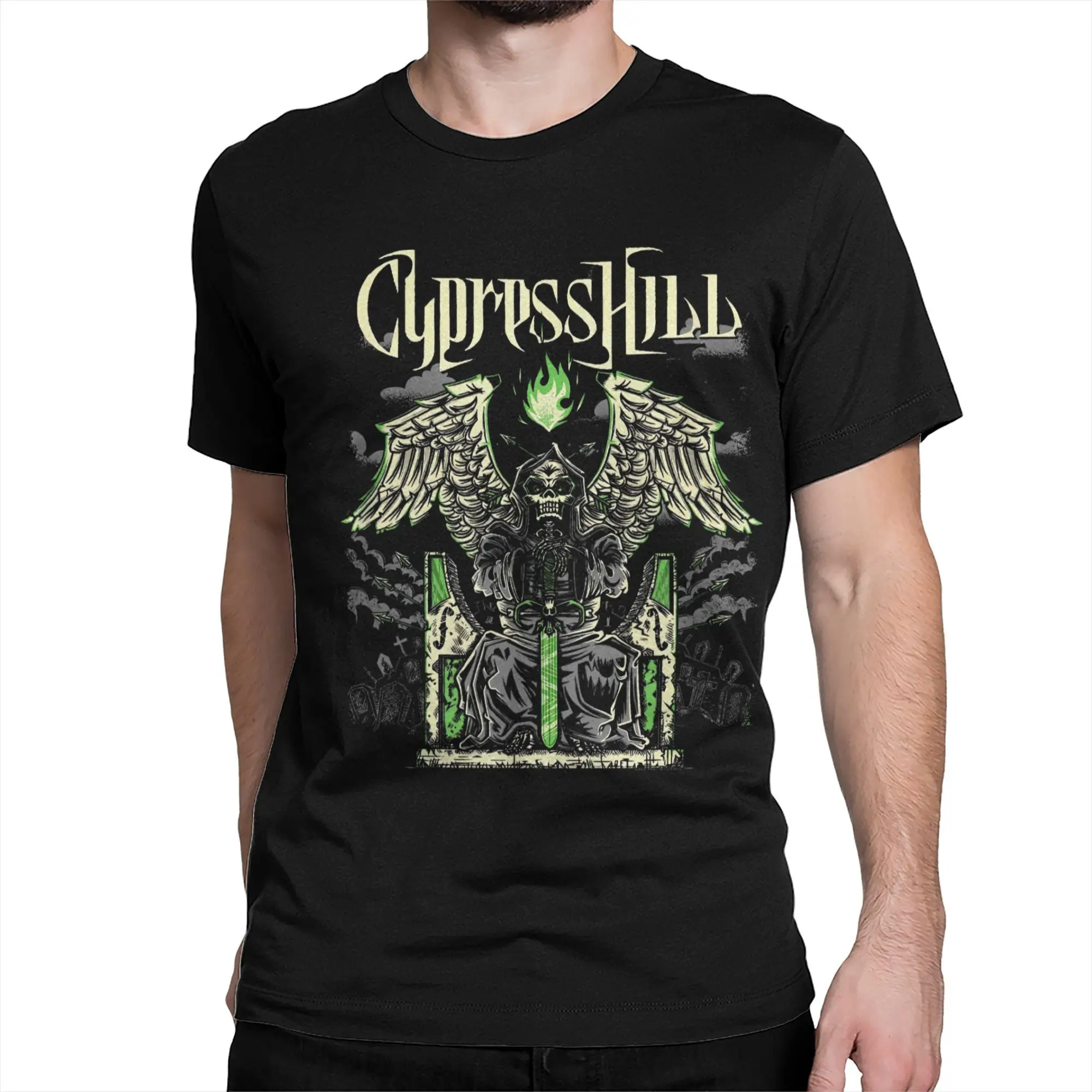 Men Women T-Shirt Cypress Hill Symphony Novelty Pure Cotton Tees Short Sleeve  T Shirts Crewneck Clothes Gift