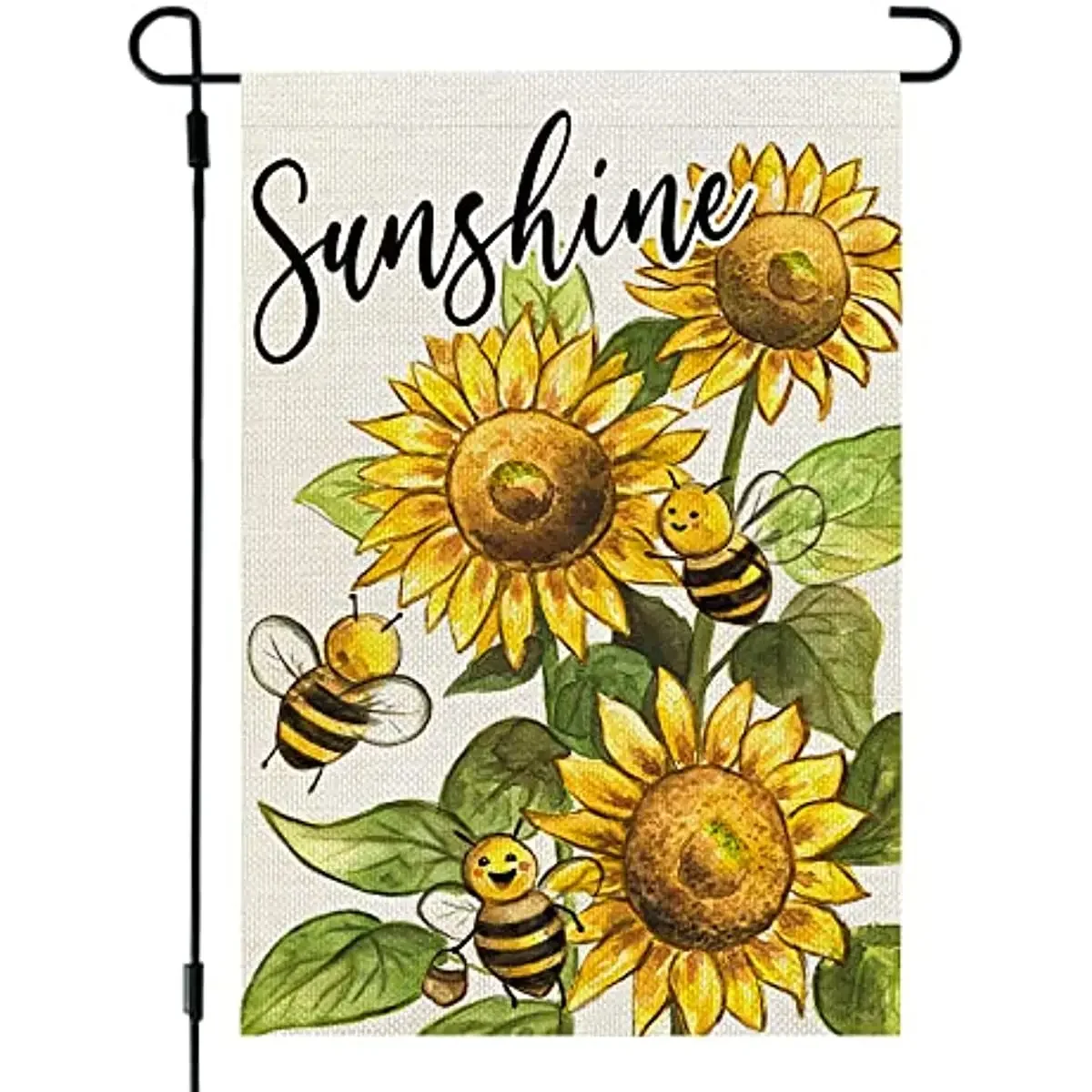 

Beauty Sunshine Summer Garden Flag Floral Sunflower 12x18 Inch Double Sided for Outside Welcome Burlap Small Seasonal Bee Yard