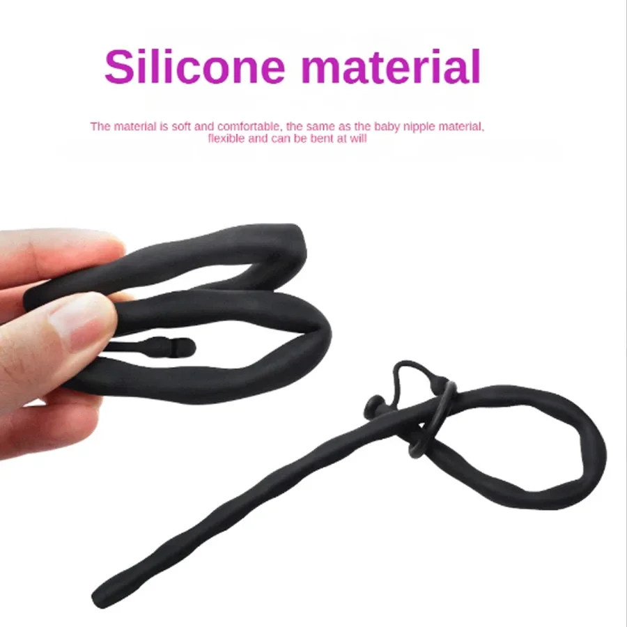 Silicone Hollow Urethral Catheter Dilator Horse Eye Irritation Adult Sex Toy For Men Gay Penis Plug Insertion Urethral Cather