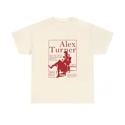 Vintage Alex Turner T Shirt Arctic Monkeys For Them Rock Music Lover Retro