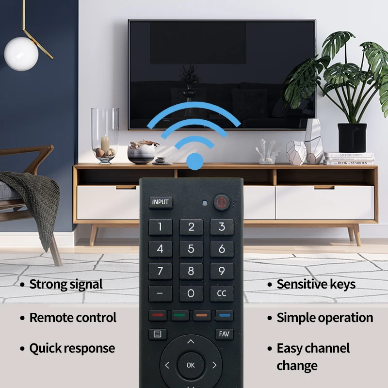 ERF3J80H Replacement Remote Control Fit for Hisense 4K UHD Android Smart TV