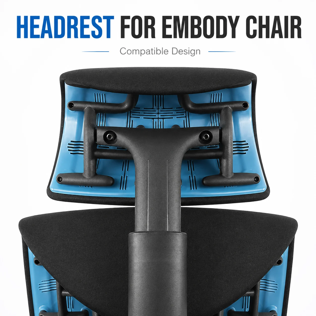 Adjustable Headrest Compatible with Herman Miller Embody Chair Ergonomic Neck Support Pillow Blue Black White Chair Accessories