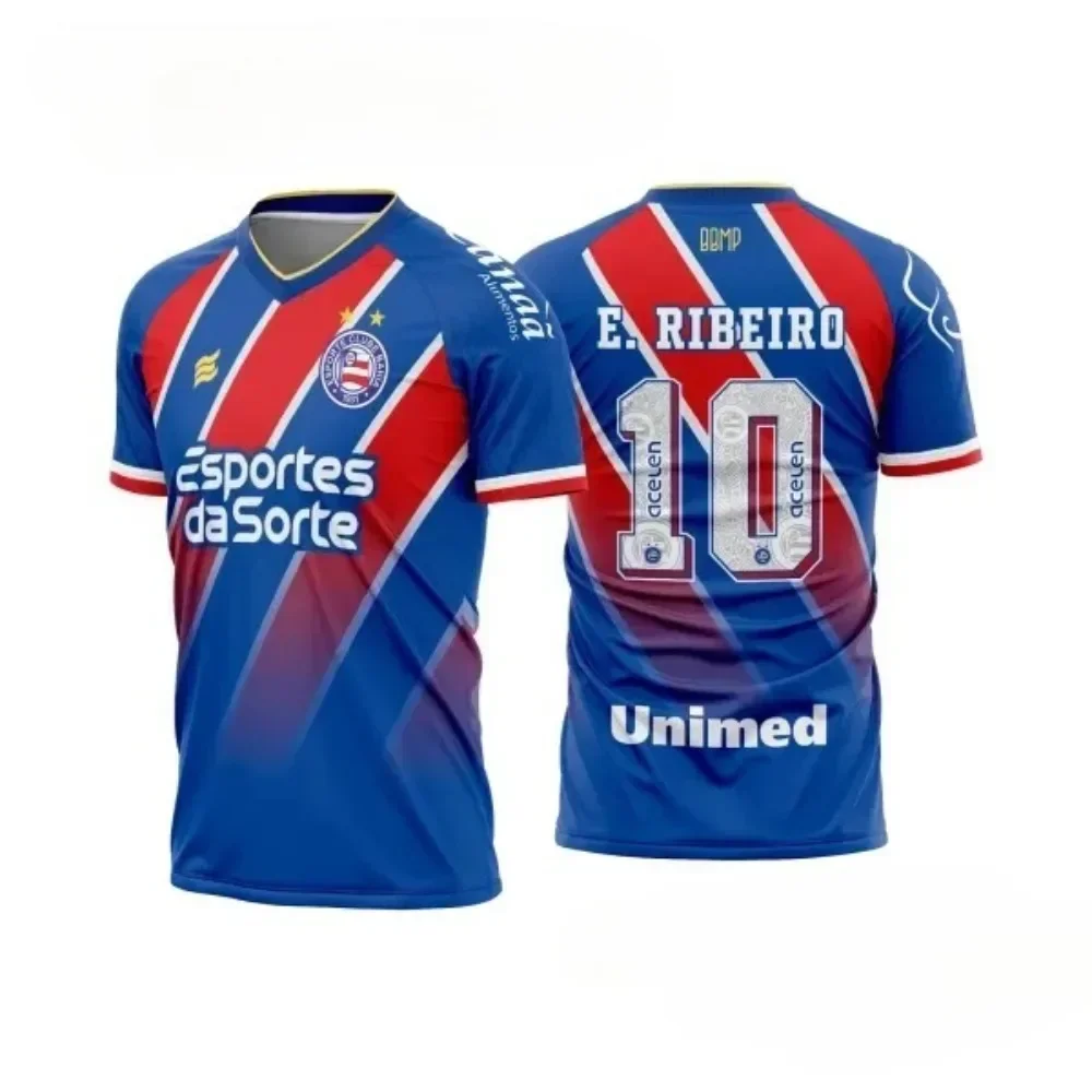 

2025 Summer Men's and Women's Football Jerseys 3D Printing Quick-Drying T-Shirts Children's Sports Tees Lightweight Leisure Tops