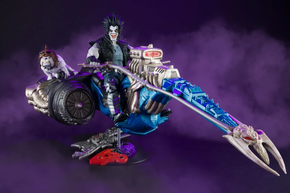 Lobo Action Figure With Vehicle Set Double Headed Sculpture Dc Multiverse 7-Inch Movable Figure Mannequin Toys Gift