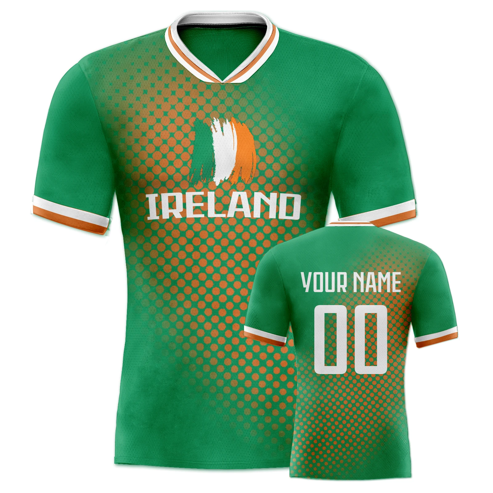 

Ireland Soccer Jersey Custom Personalized Name Number Sportswear Men Women Youth Quick-Dry Football Shirt Training Uniform