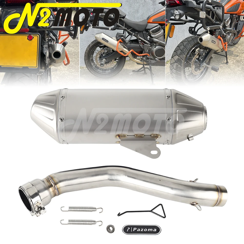 

Motorcycle Exhaust Pipe Slip-On Silencer Pipes For Harley Pan America 1250 CVO RA1250 S SE 21-24 Noise Reducer Muffler Link Tube