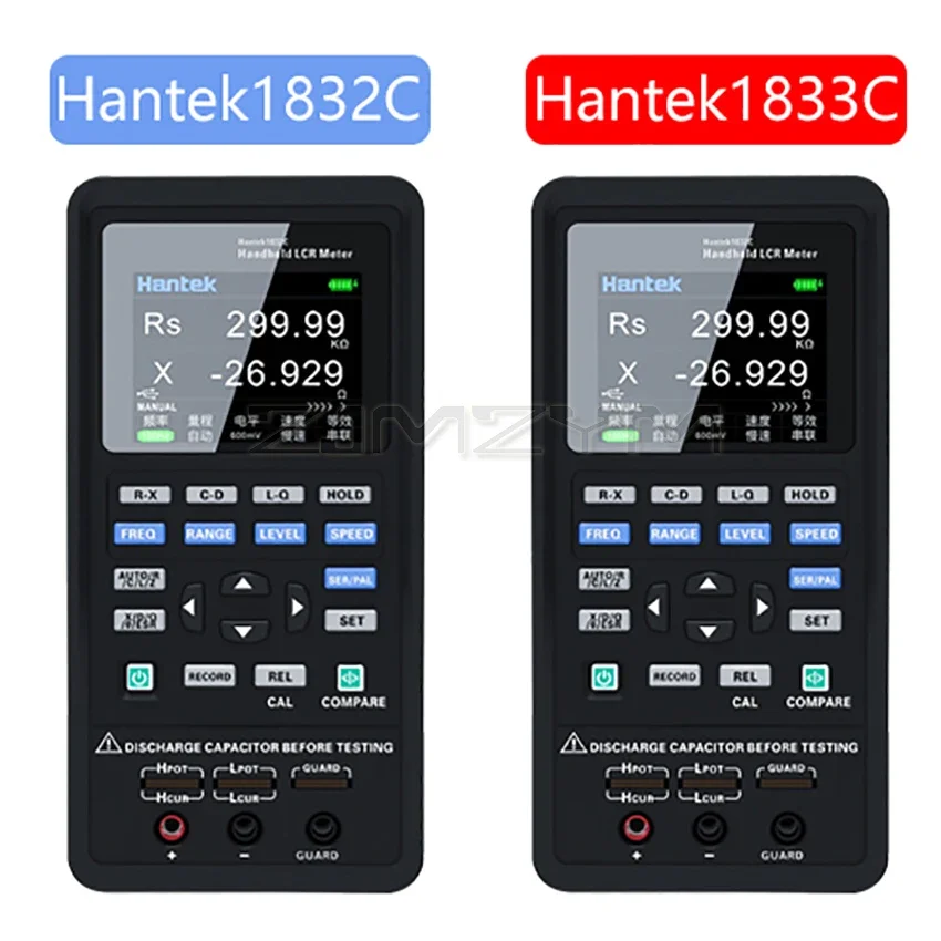 Hantek Digital LCR Meter 1832C / 1833C Handheld Portable Bridge LCR Inductance Capacitance and Resistance Measuring Tester Tools