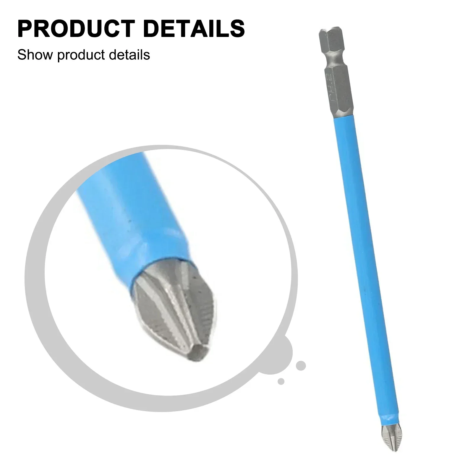 1PCS 25-150mm Magnetic Electric Drill Non-Slip Screwdriver Bit Head PH2 Cross Hand Tool Electric Screwdriver Part Screw The Nut