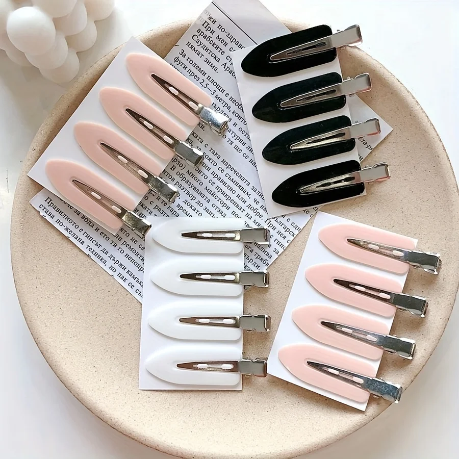 Fes4pcs Hair Clips No Crease Hair Clips Clip Women Makeup And Hairstyle Styling Additions - Detail 1