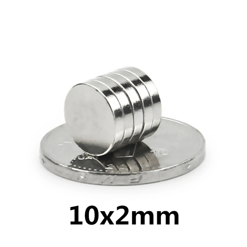 

100pcs Mini Small Magnet 10x2mm Round 10*2mm Super Powerful Strong Permanent Magnets Disc