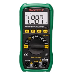 MASTECH MS8239T Digital Multimeter High precision True RMS Auto Range Ammeter Voltmeter Smart Capacitor NCV Ohm Hz Live Tester