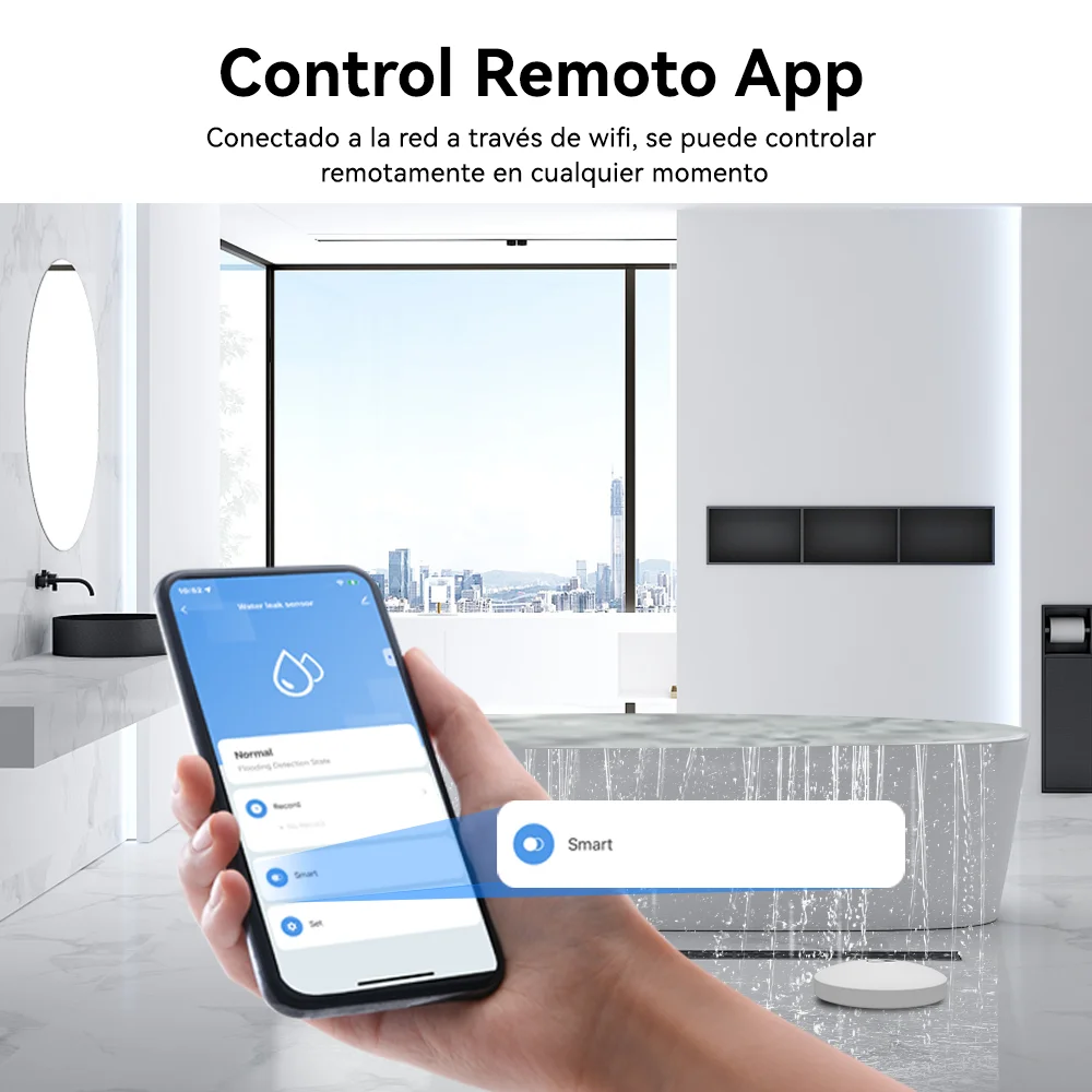 MEIAN-Sensor de vazamento de água para casa inteligente, sistema de proteção contra vazamento, Zigbee, Wi-Fi, monitoramento remoto, suporte