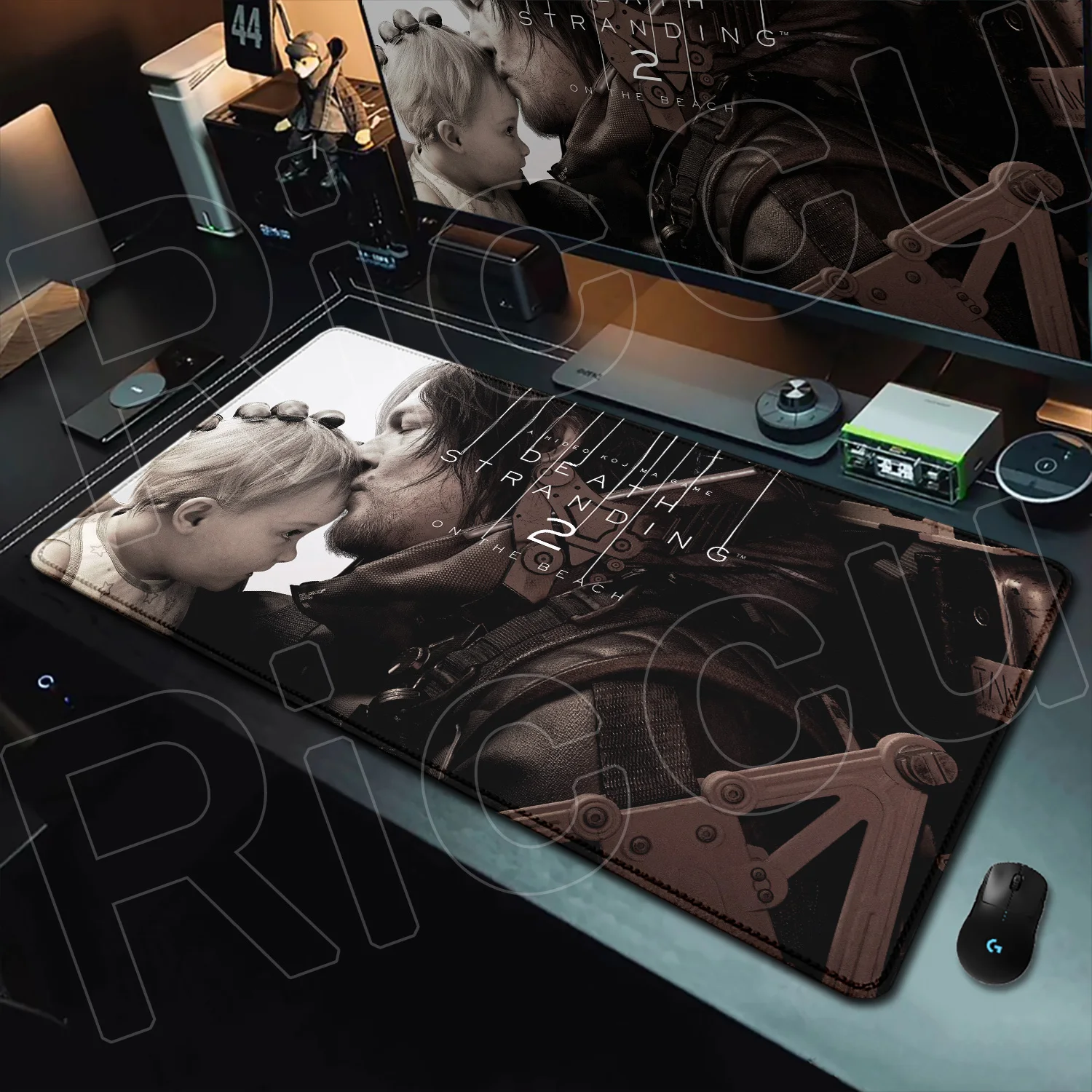 Large Anime Gaming Speed Mouse Pad XXL Death Stranding Office Non-slip Desk Mat Stitch Edge Durable Keyboard Mice Pc Accessories