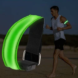 Outdoor LED Light Up Armband Rechargeable Reflective Bands Armband Strap Safety Belt for Night Running Jogging Cycling Wristband