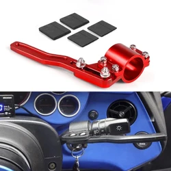 Extensor de palanca de señal de giro de coche de aluminio, extensión de varilla de giro del volante, ajuste de posición, Kit negro, rojo, azul, plateado, dorado