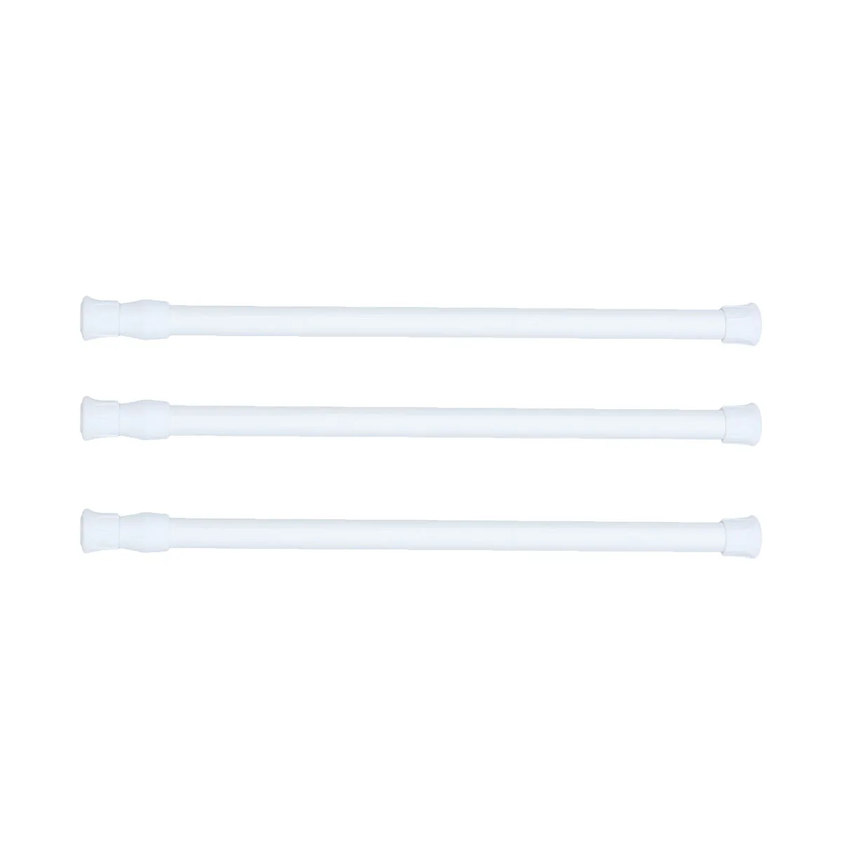 

3Pcs Telescopic Rod Adjustable Shower Curtain Tension Rods Spring Easy Install Closet Coat Hanger Shoe Rack Long Lasting