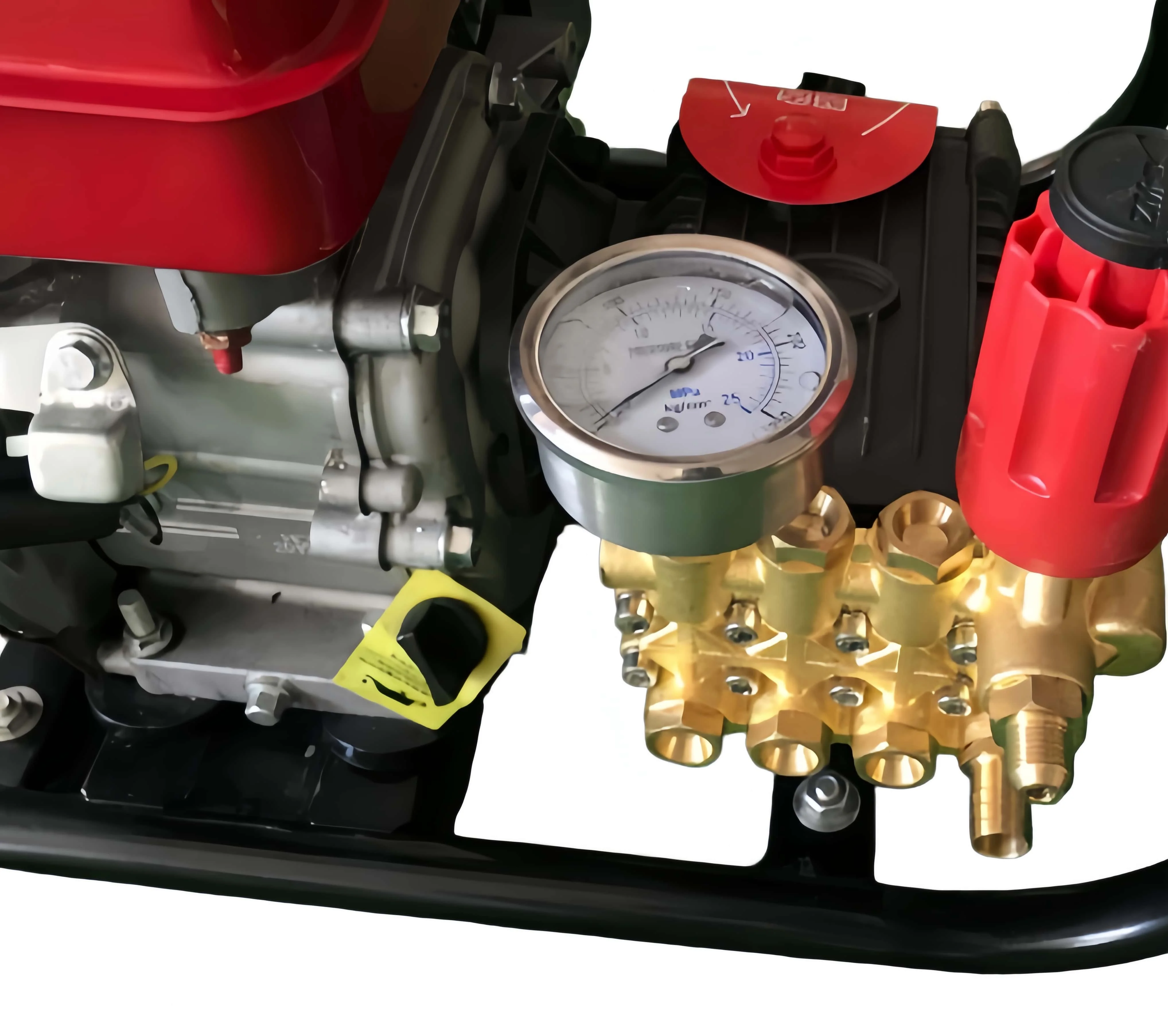 for-FY-2009A Square Frame Mobile Gas Power Pressure Washer Triplex Brass Pump Outdoor No Electricity Industrial Washing Machine@