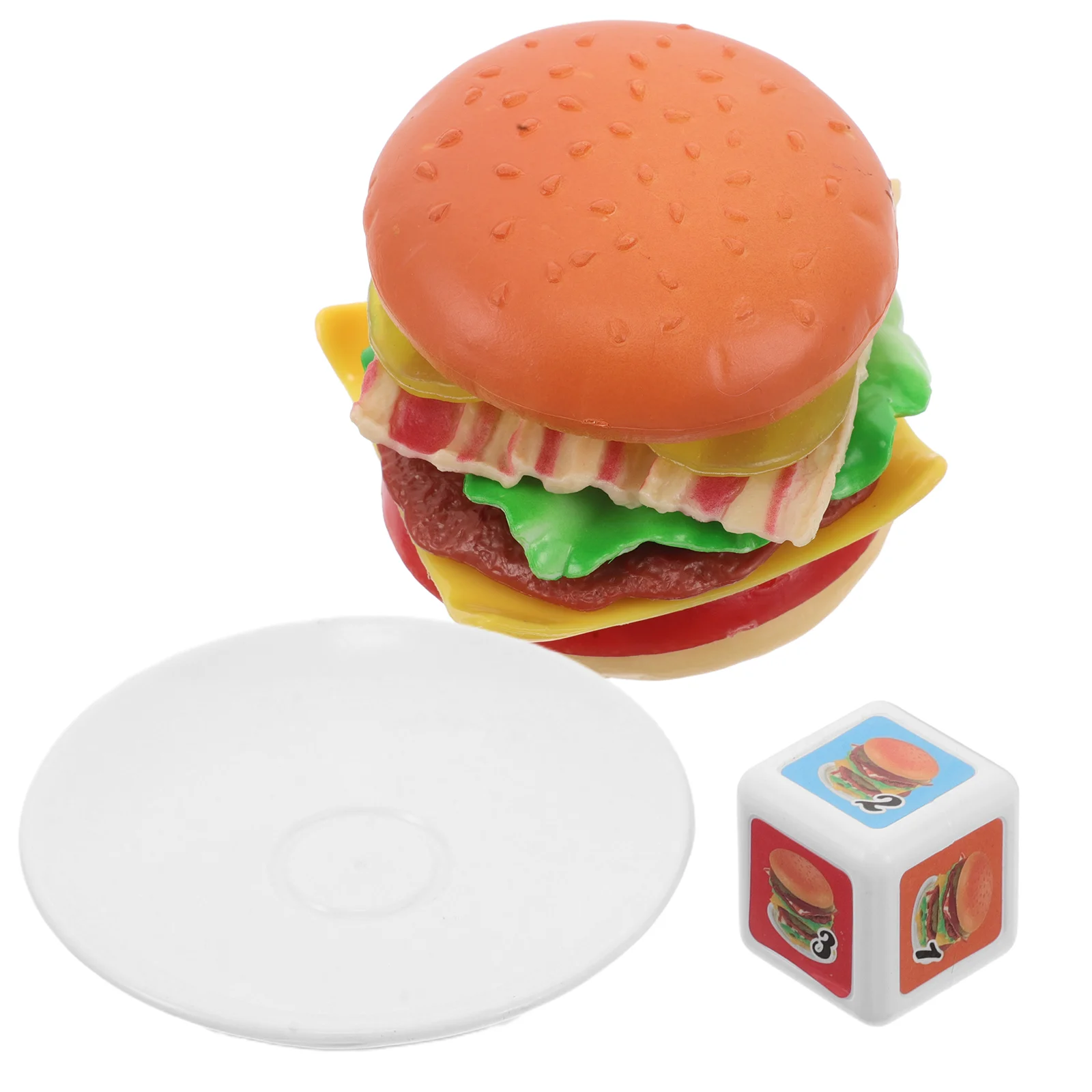 

Burger for Kids Concentration Training Toy Balance Stacking Game Toys Balancing Nut Kit Food Games Hamburger