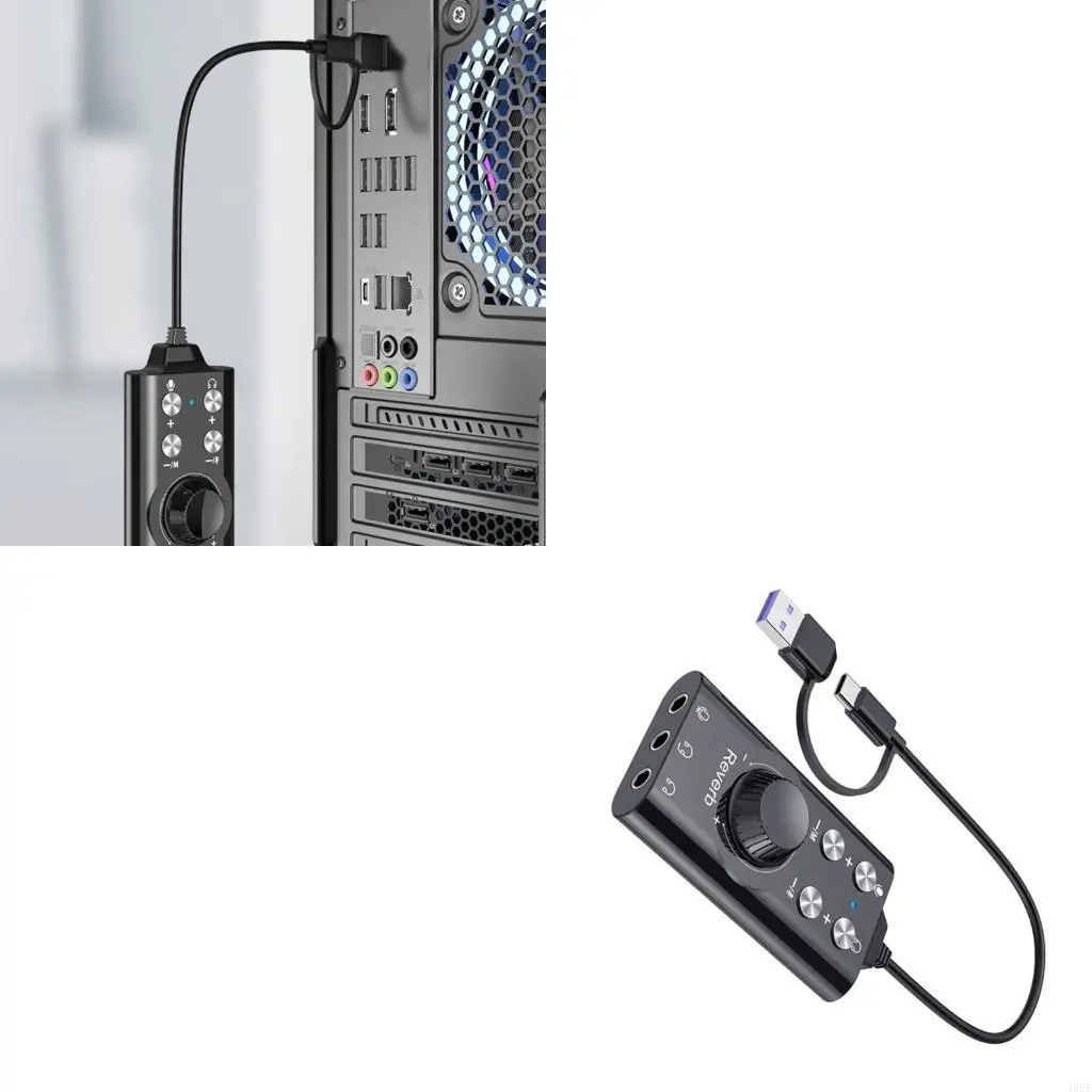 462E Portable USB Sound Interfaces Clear Voice For Online Meetings Mobile Workstations