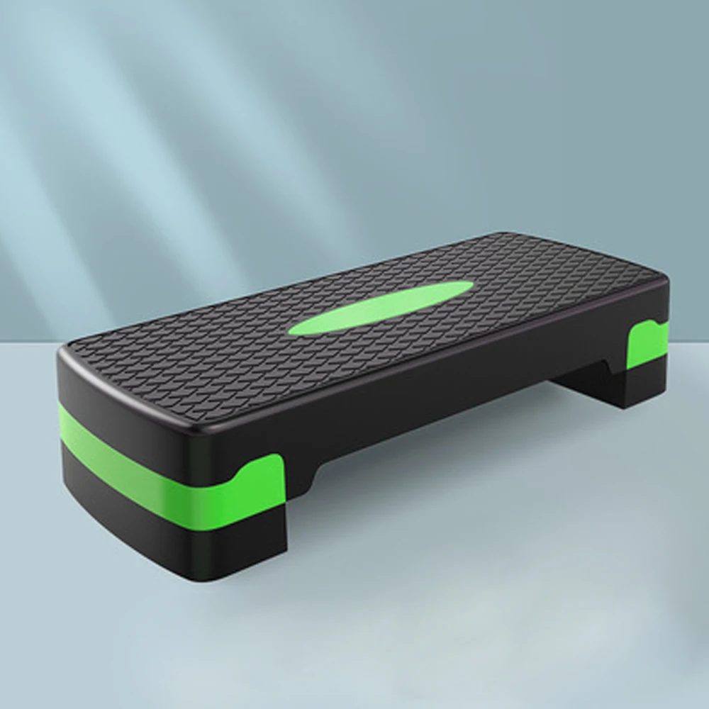 

Plastic Aerobic Fitness Aerobics Rhythmic Adjustable Double-layer Step Stool 68*30cm