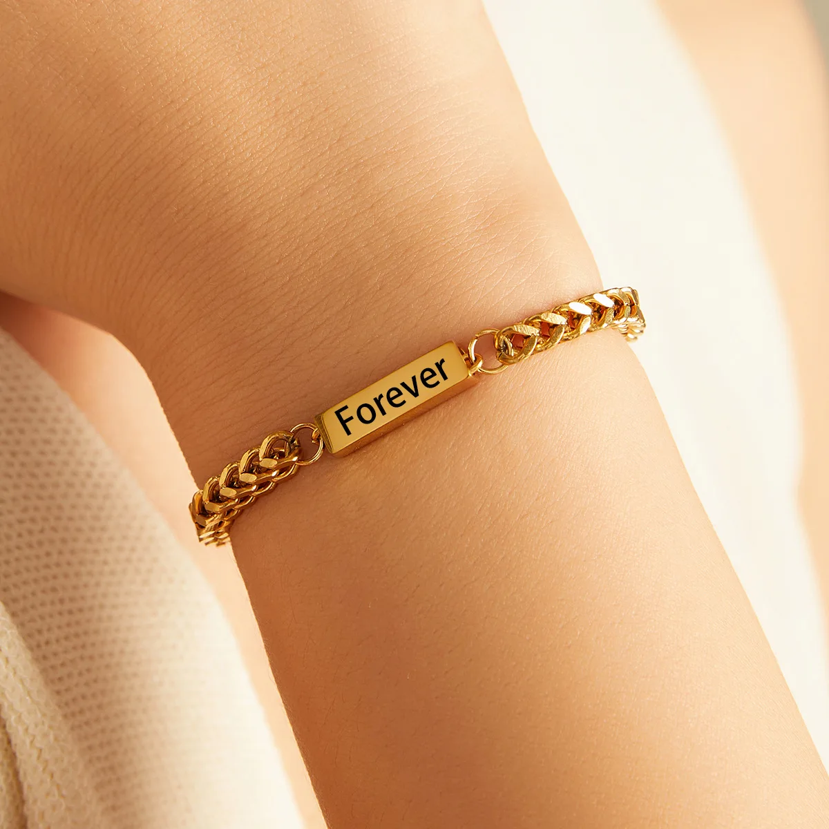 Stainless Steel Custom Name Date Text Bracelets for Man Woman Personalized Couples Gold Bracelet Gifts pulseras hombre Jewelry
