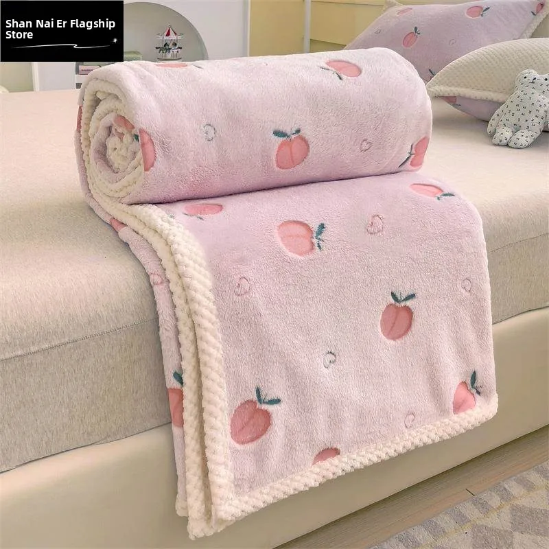 

Thiened Floing коралловое бархатное одеяло пододеяльник студенческий Dormi теплое однослойное двустороннее бархатное одеяло для сна