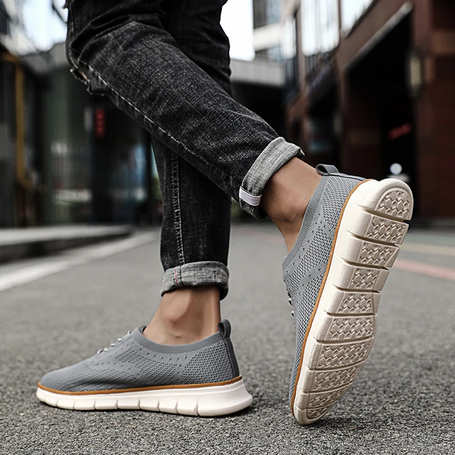 Slip on shoes for elderly man clearance