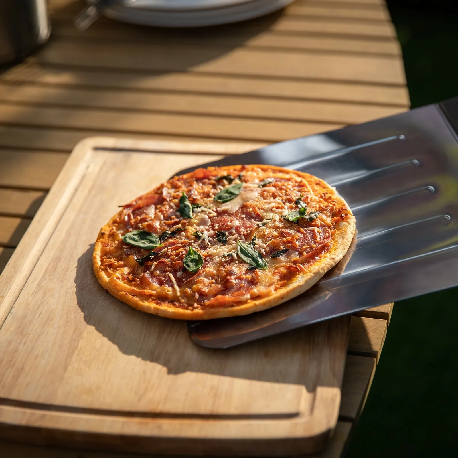 

Royal Gourmet 15-Inch Rectangular Pizza Stone and Peel Set 2-Piece Pizza Tools