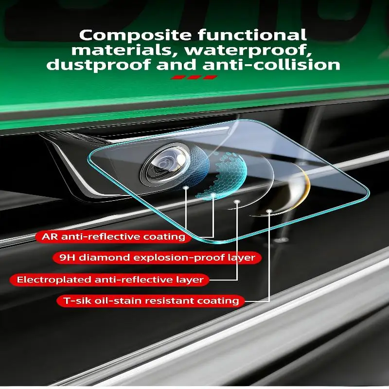 

Защитная пленка для объектива автомобильной камеры, 2 шт., прозрачная, высокопрозрачная конструкция