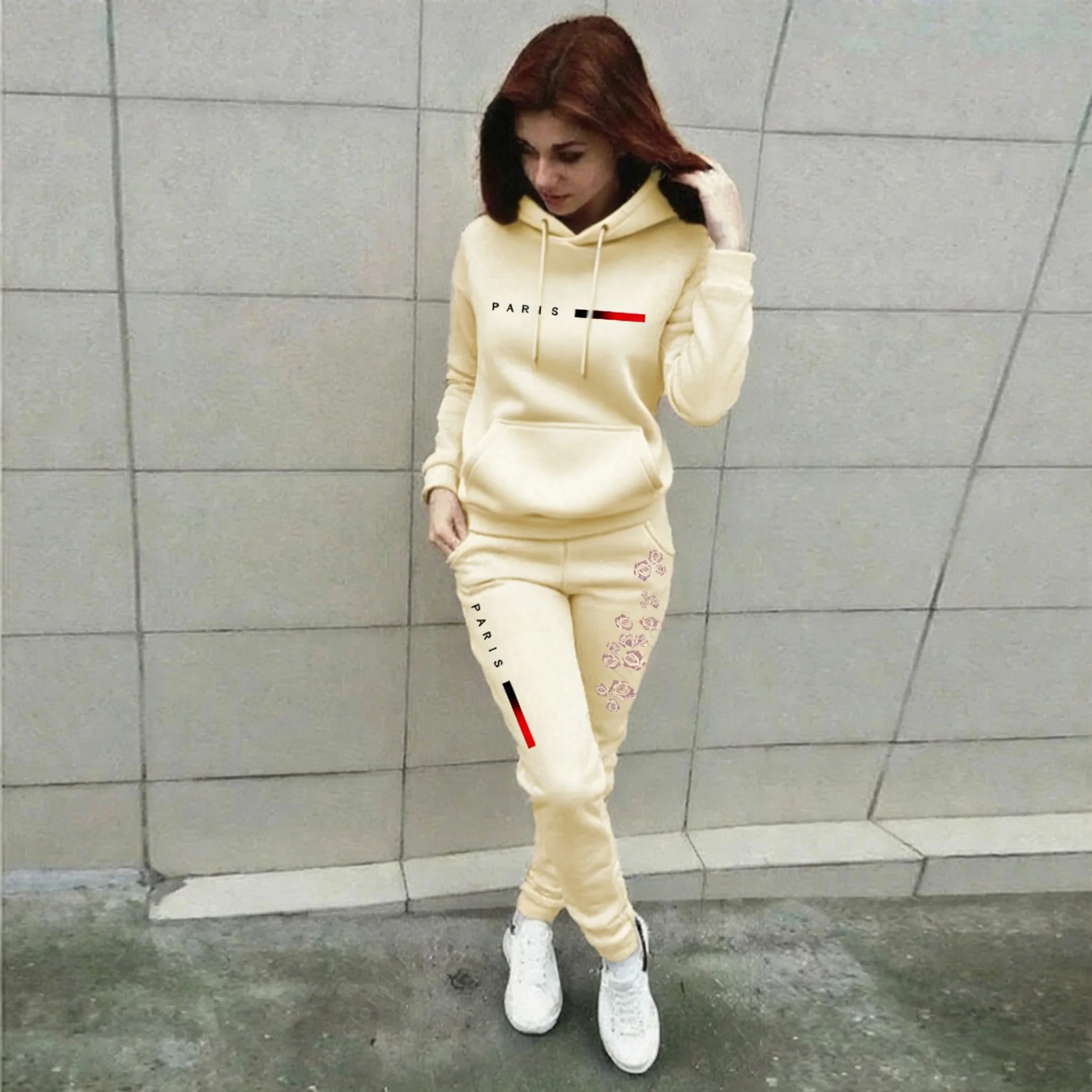 Women's Sets Hoodies Pants 2pcs Autumn Winter High quality Sports Outfits Aesthetic Home Outdoor Jogging Suit Women Clothes New