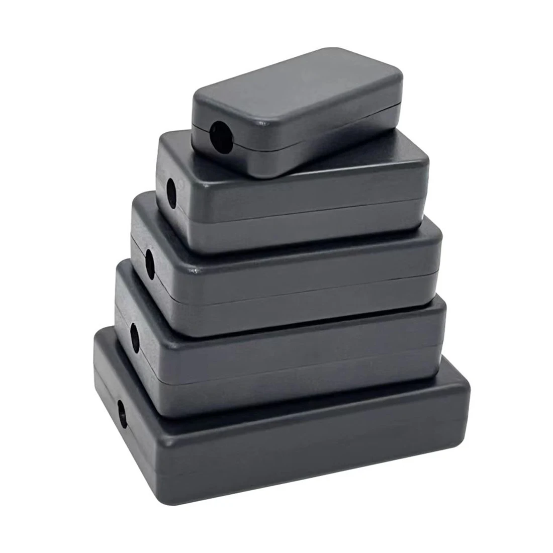 

Waterproof Plastic Box Black Shell Engineering Instrument Junction Box Diy- Various New Black Wholesale 5pcs