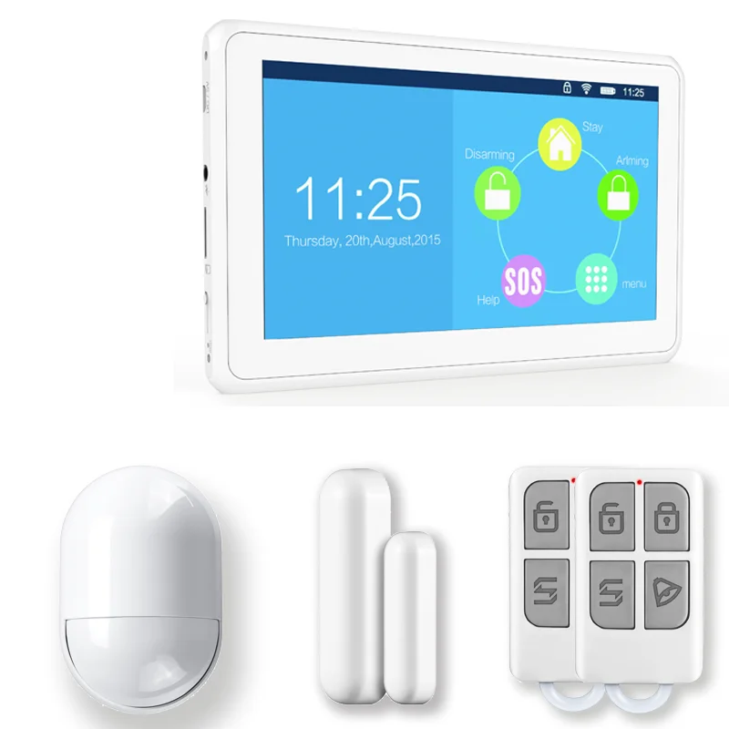 Home alarm system suit kerui smart alarm security system  WIFI/GSM smart alarm panel suit